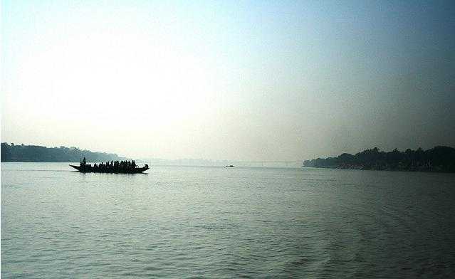 On the river Ganga in Mayapur Nadia. Mayapur, West Bengal