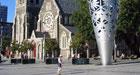 Christchurch Cathedral and Millennium Metal Chalice, Christchurch, South Island, New Zealand