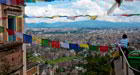A bird's eye, rather, a child's eye view of Kathmandu city, Nepal