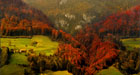 Autumn-Colours-The-Alps,-Lucerne,-Switzerland
