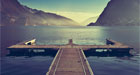 A-Pier-By-The-Lake,-Lugano,-Switzerland