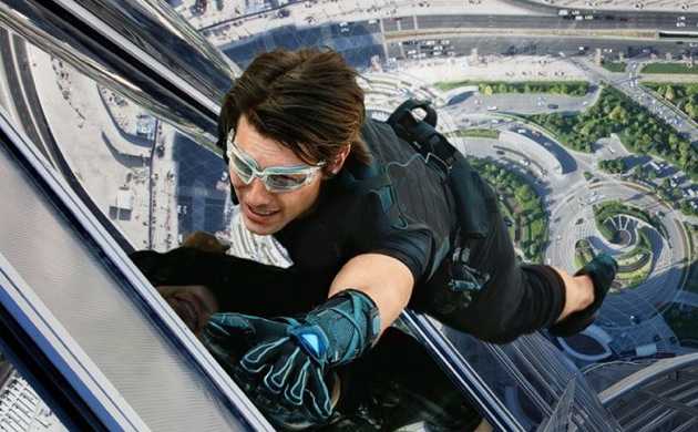 Agent Ethan Hunt conquering the Burj Khalifa